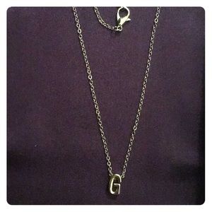 “G” charm necklace